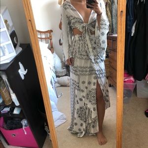 Maxi skirt shirt set